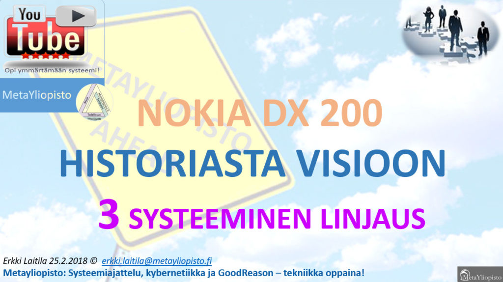 DX200 (Nokia) on Suomen kaikkien aikojen menestystarina; kybernetiikka neuvoo sille uusia visioita