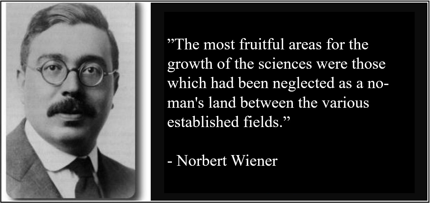 Tiede on edistynyt parhaiten löytäessään aukkoja entisten tieteenalojen välistä (N. Wiener)